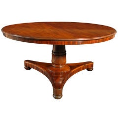 A William IV Round Mahogany Dining Table
