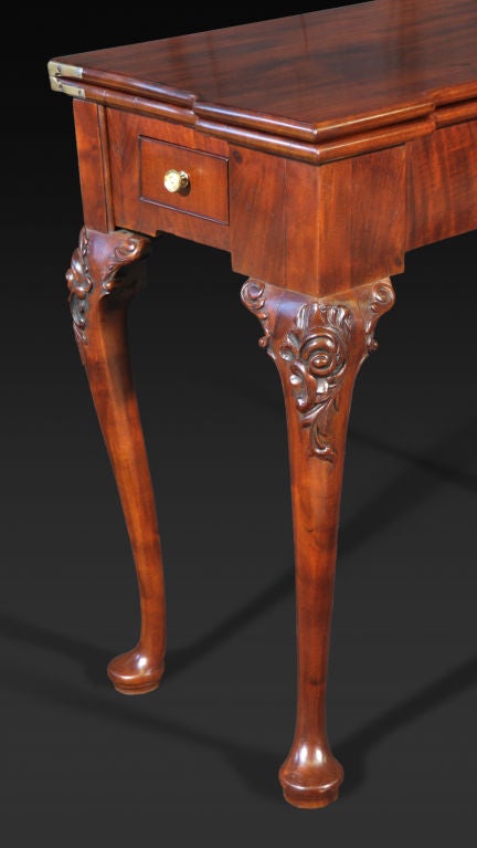 British George II Mahogany Games Table For Sale