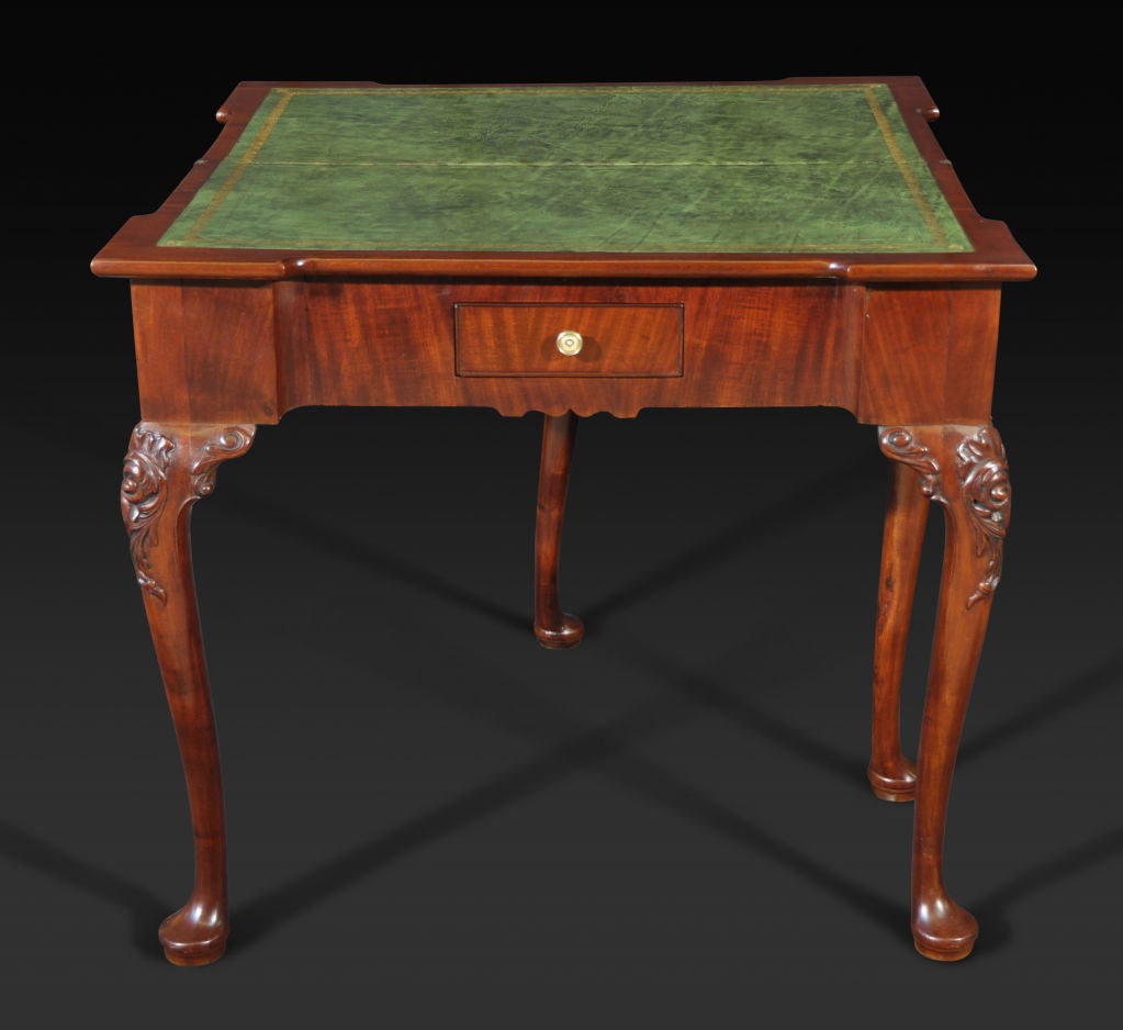 18th Century and Earlier George II Mahogany Games Table For Sale