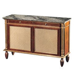 A Regency Parcel-Gilt Rosewood Side Cabinet in the Manner of Henry Holland