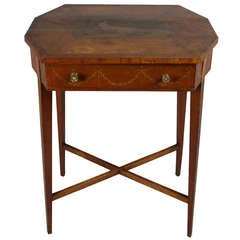 Edwardian Painted Satinwood Side Table