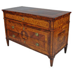 Fine Marquetry Commode Attributed to Gaspare Bassani
