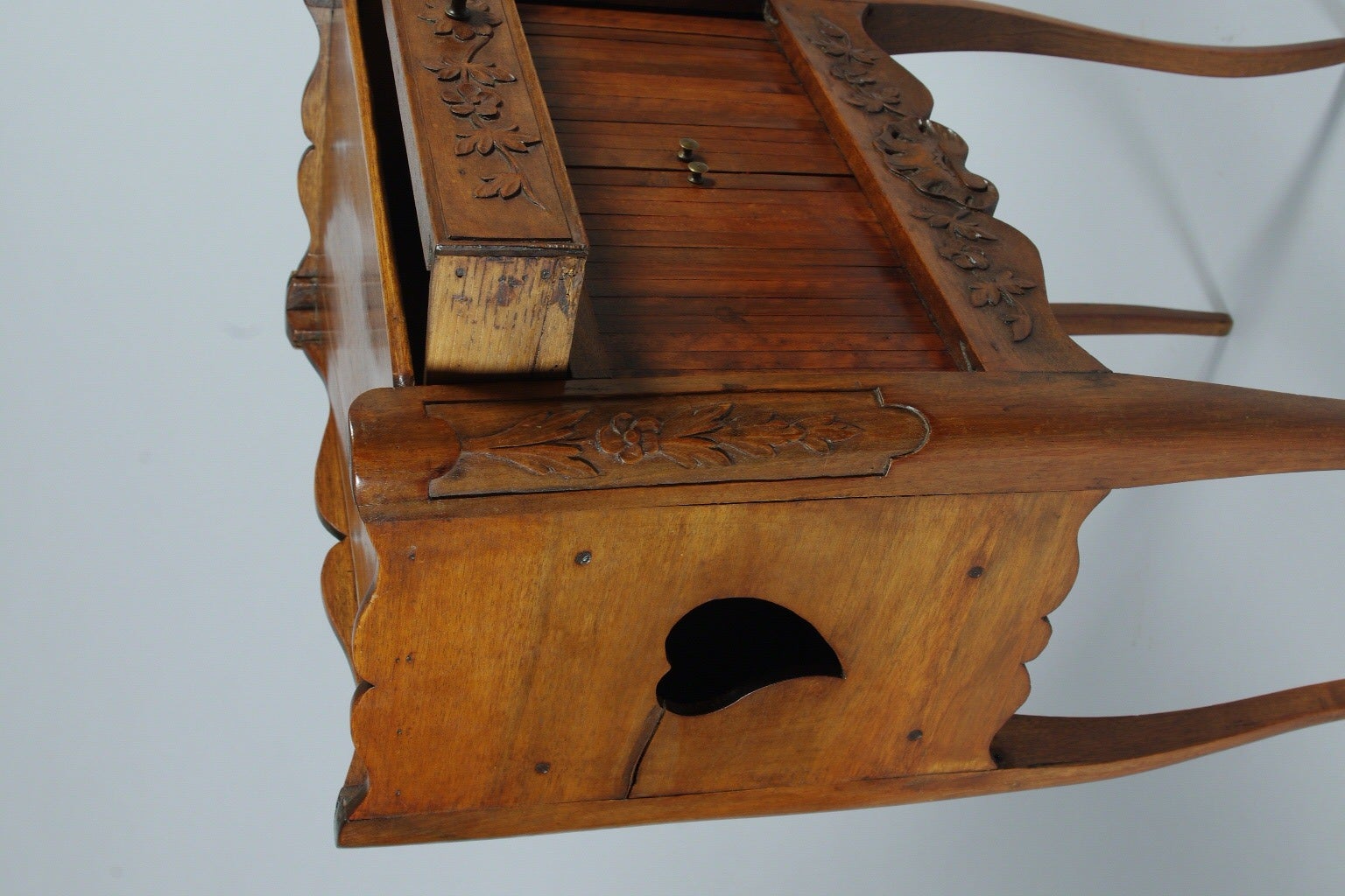 Louis XV Walnut Bedside Table In Good Condition In St. Louis, MO