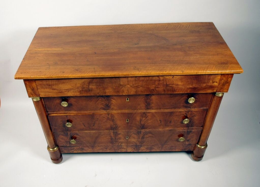French Empire Walnut Chest of Drawers