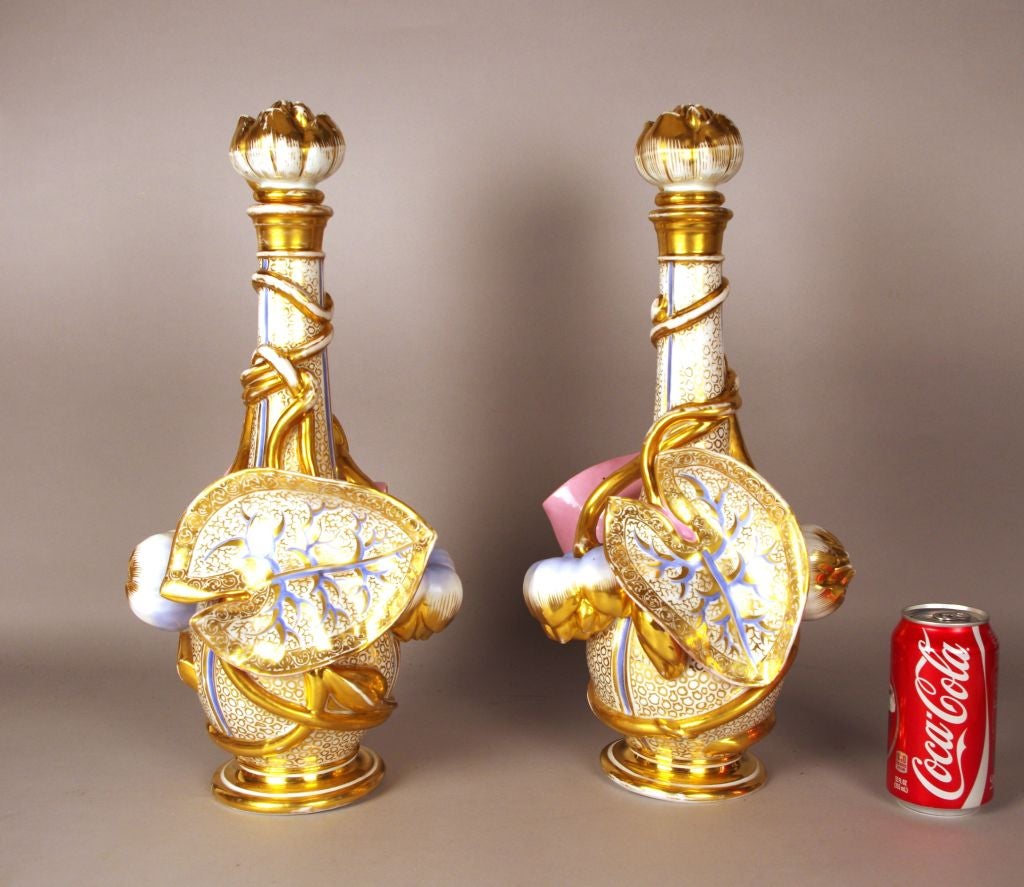 Wonderful, Exuberant Pair of Oversized Perfume Bottles