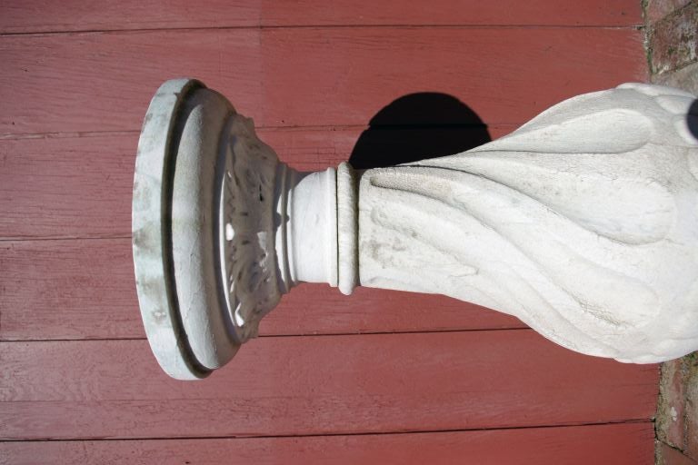 19th Century Carved Marble Sundial Pedestal