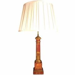 Empire Tole Column Lamp