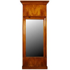 Antique Biedermeier Cherrywood Mirror
