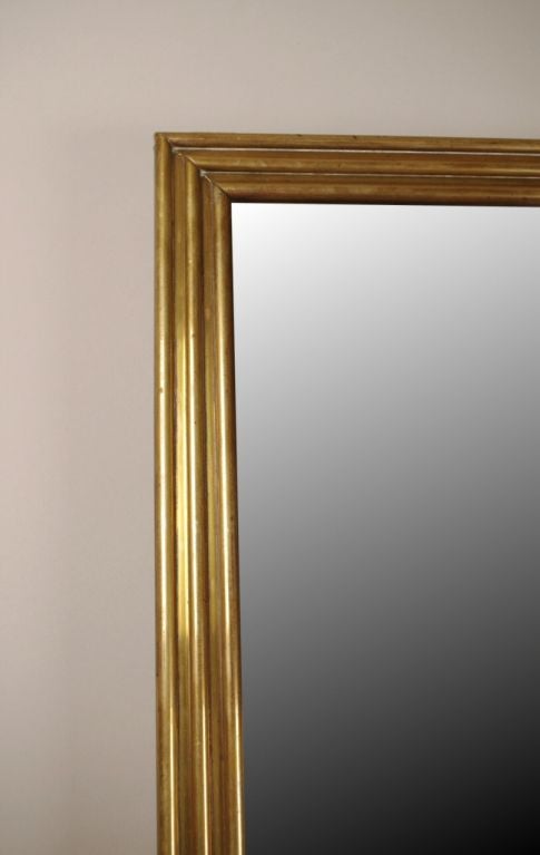 French Louis Philippe Brass Mirror