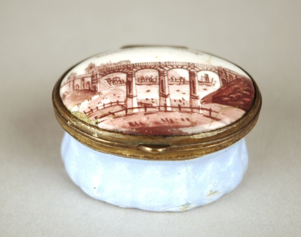 English Enamel Patch Box 