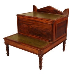 Fine Regency Mahogany Step Commode