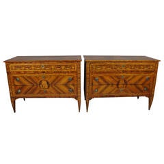 Pair of Marriage Commodes Attributable to Giuseppe Maggiolini