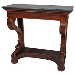 Charles X Mahogany Console Table