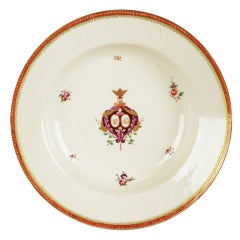 Chinese Export Armorial Soup Bowl