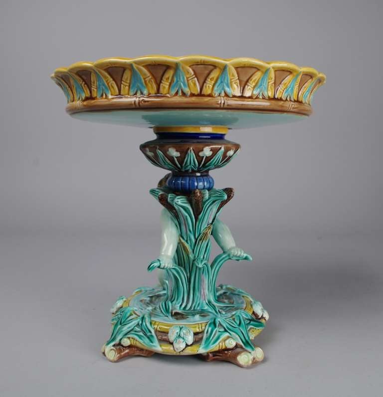 19th Century Wedgwood Majolica Compote