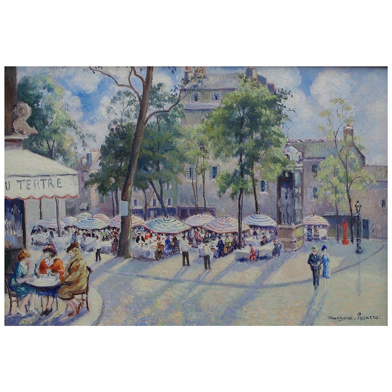 Georges Manzana Pissarro "Place du Tertre, Montmarte"