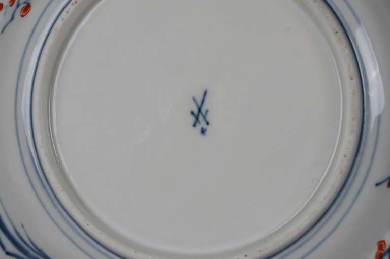 Pair of Meissen Porcelain Imari Plates 1