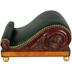 Antique William IV Mahogany Footstool