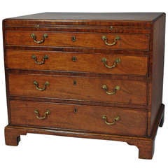 Antique George II Mahogany Small Chest of Drawers