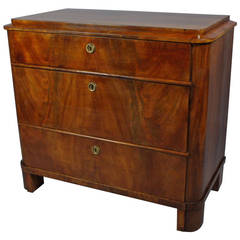 Biedermeier Mahogany Small Chest of Drawers