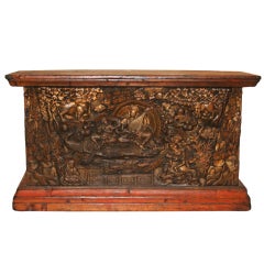 Antique Carved Altar Box
