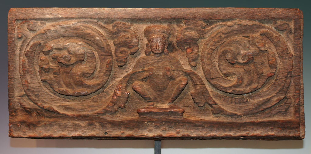 Three Nepalese Decorative Wooden Panels