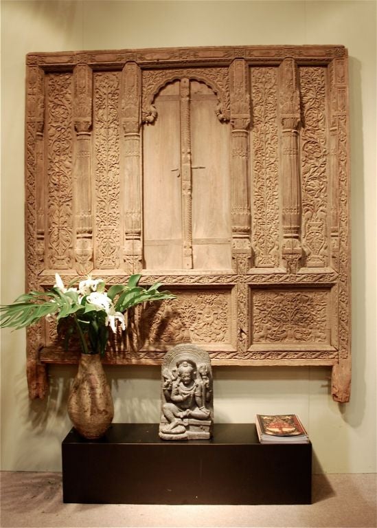 Mughal-style Decorative Wooden Window