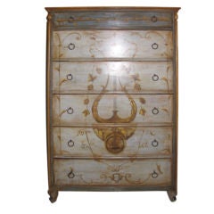 Vintage French Painted High Chest/Dresser