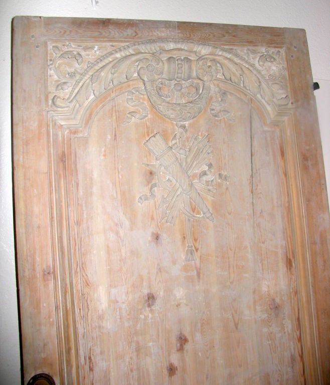 19th Century French Oak Carved Door 1