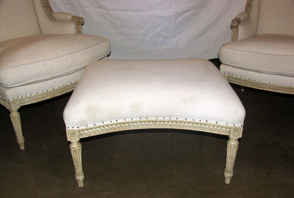 French Louis XVI Style Handcarved Duchesse Brisee 5