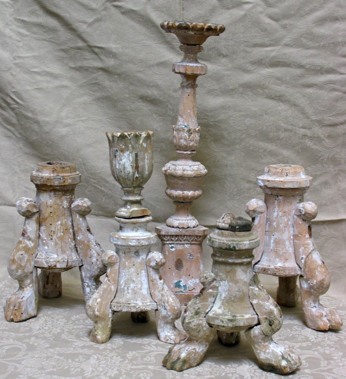Set of Antique Italian Candlesticks/Altersticks