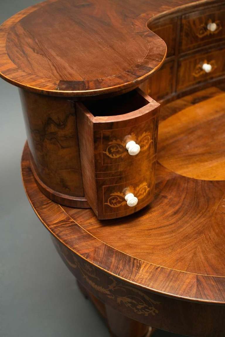 Two Piece Biedermeier Desk 4