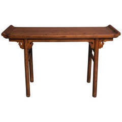Chinese 17th Century Juniper Wood Alter Table