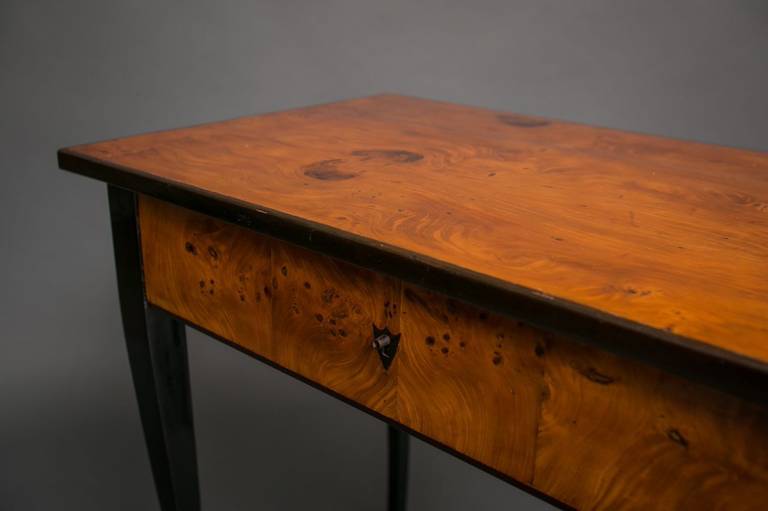 Empire Burl Wood Desk For Sale 4