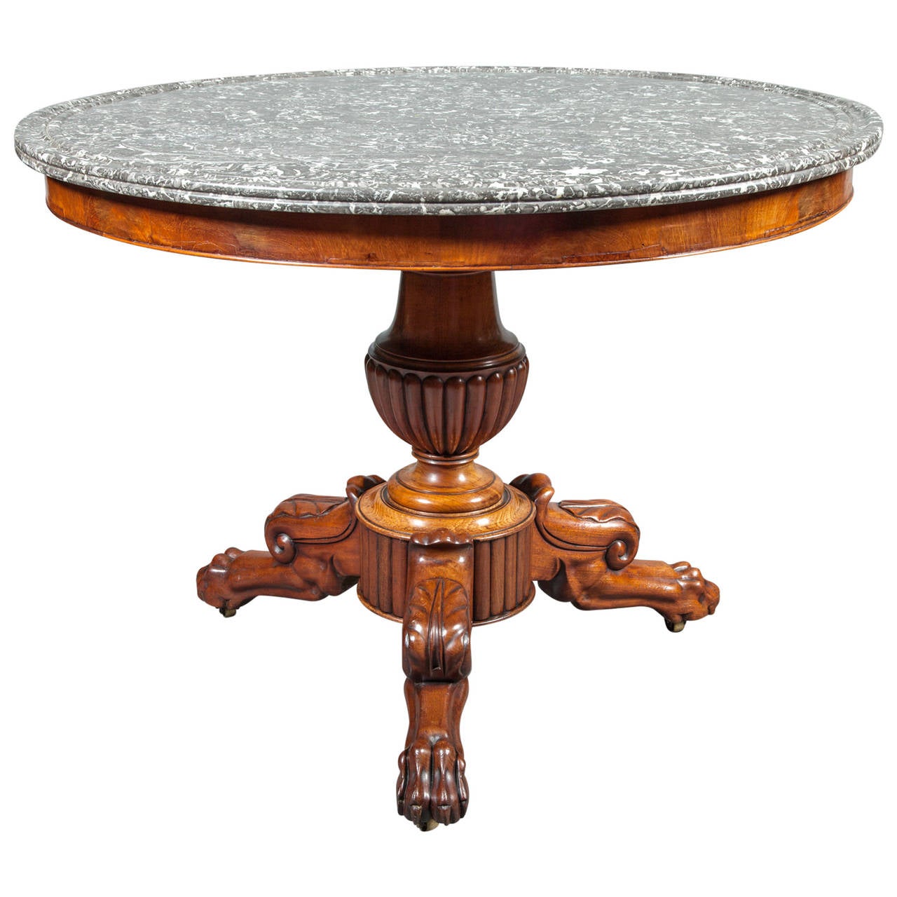 Louis Philippe Center Hall Table For Sale at 1stdibs