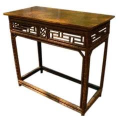 Antique Chinese 19th century bamboo table