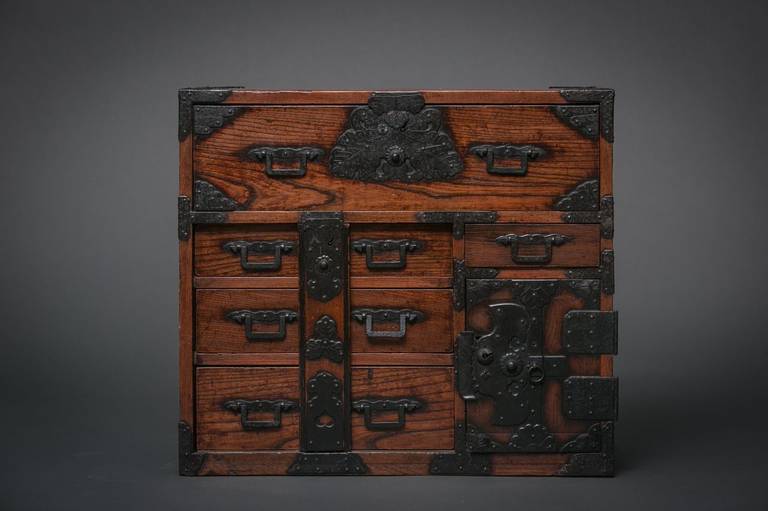 Keyaki Wood Small Tansu or Chest