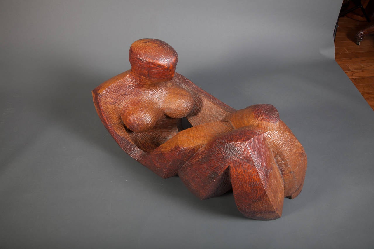 20th Century Abstract Sculpture of a Reclining Woman by Robert Hughes