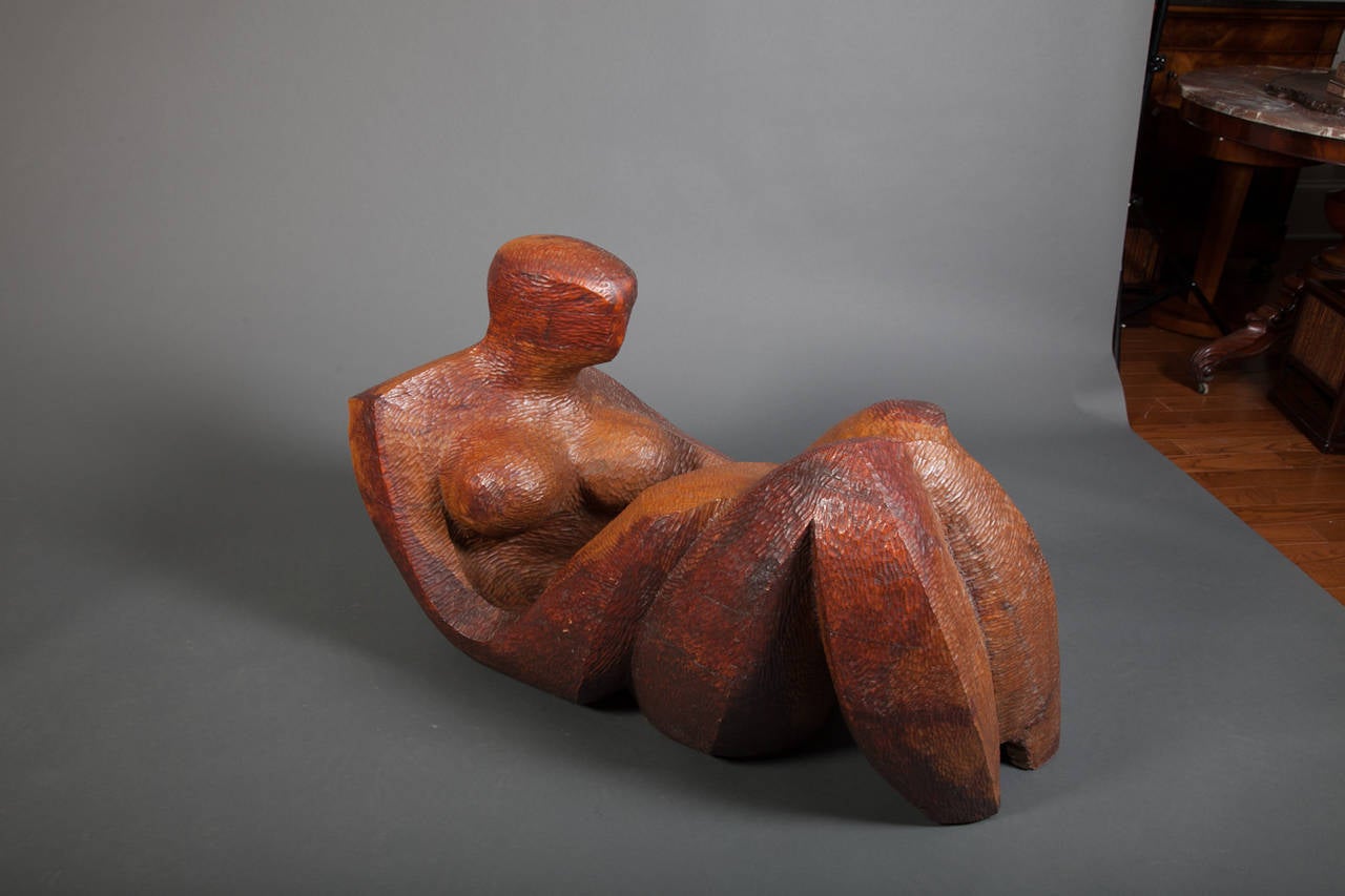 Abstract Sculpture of a Reclining Woman by Robert Hughes 2