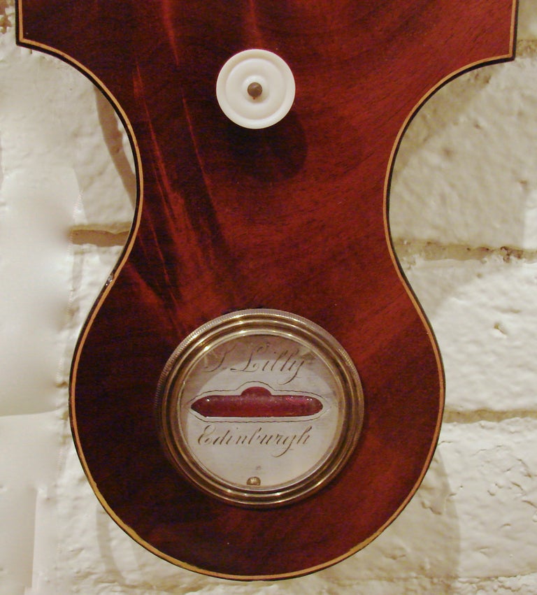 Scottish Regency Mahogany Banjo Barometer 1