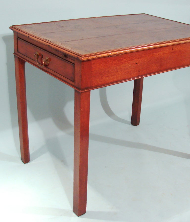 English Georgian Mahogany  Drafting Table