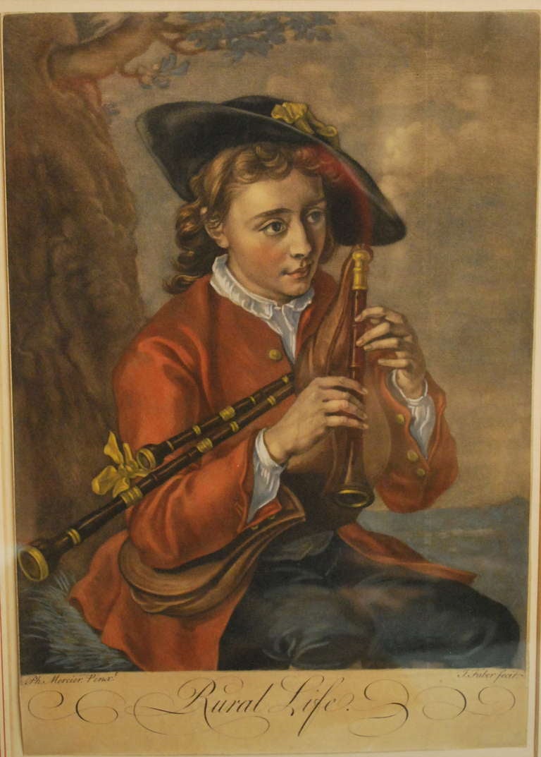 Georgian After Phillippe Mercier (1720-1756) Engraved by John Faber