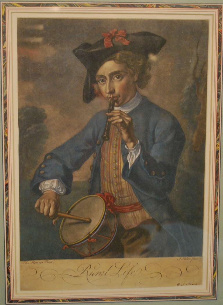 British After Phillippe Mercier (1720-1756) Engraved by John Faber