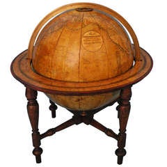 Antique C. Smith
Son Terrestrial 12" Diameter Table Globe Dated 1835