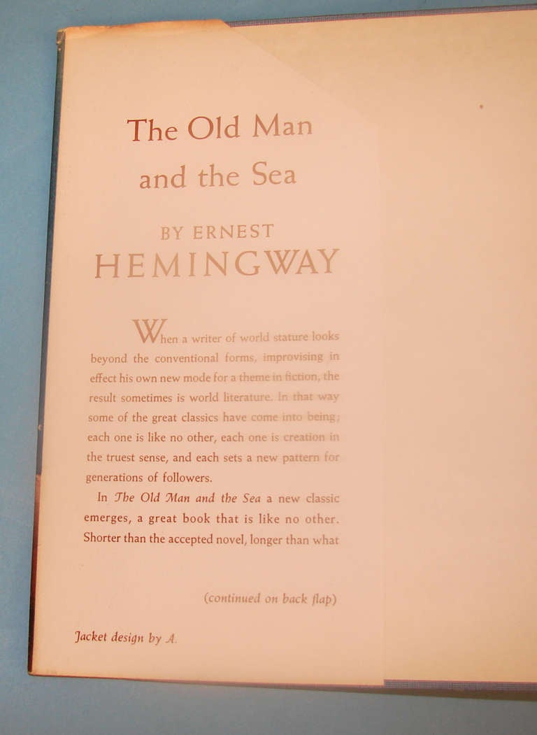 first edition old man and the sea