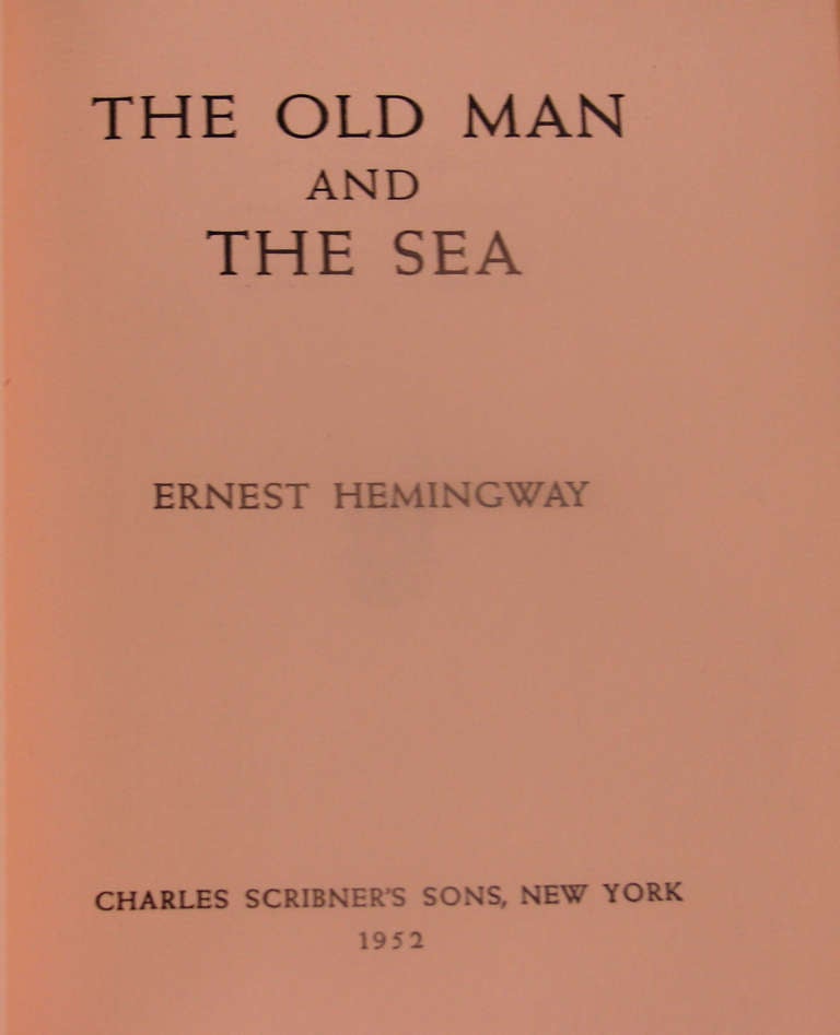 20th Century Hemingway First Edition The Old Man and the Sea
