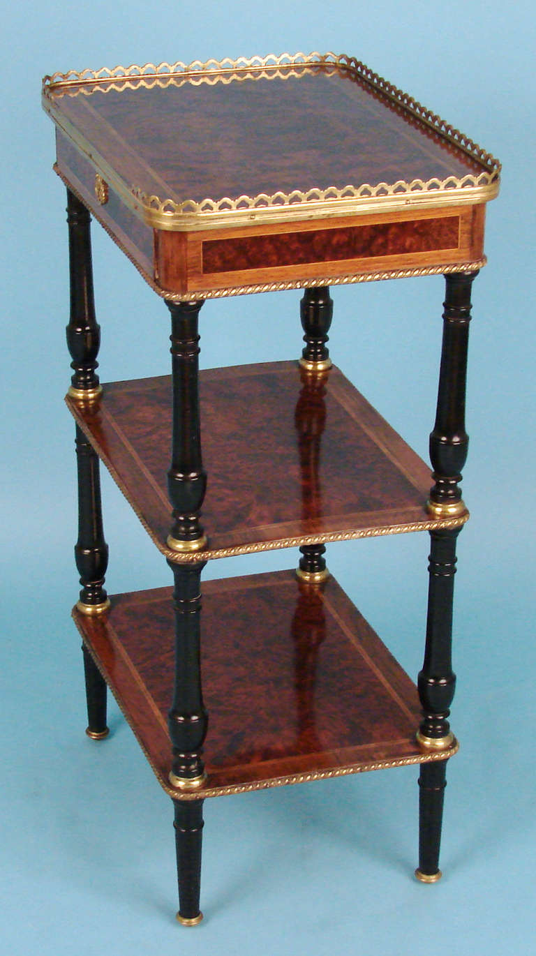 Napoleon III French Etagere Made and Signed by Paul Sormani