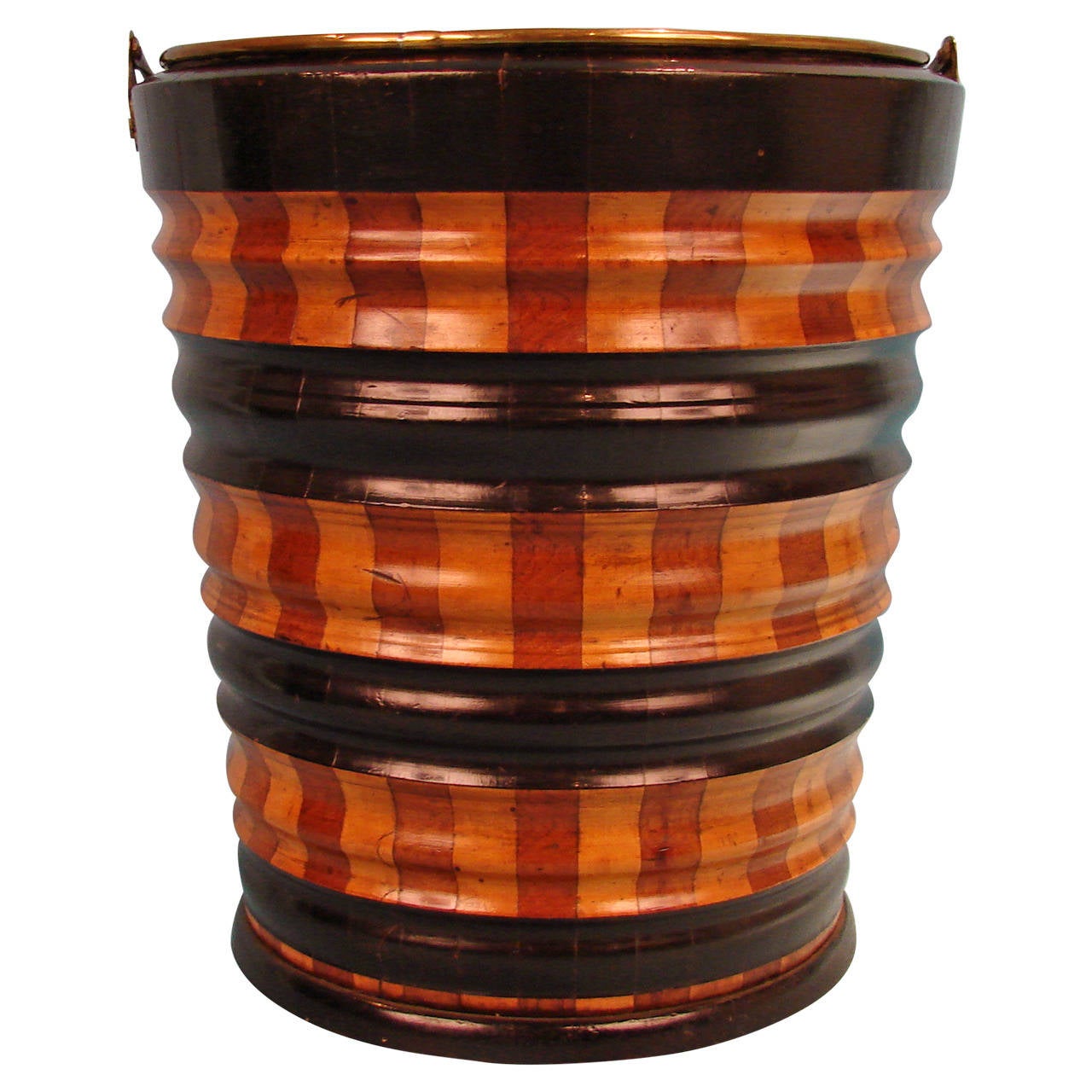 Dutch Fruitwood and Ebonized Bucket at 1stdibs