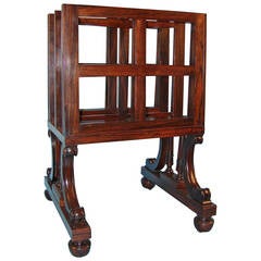 Fine William IV Rosewood Folio Stand in the Manner of Gillows