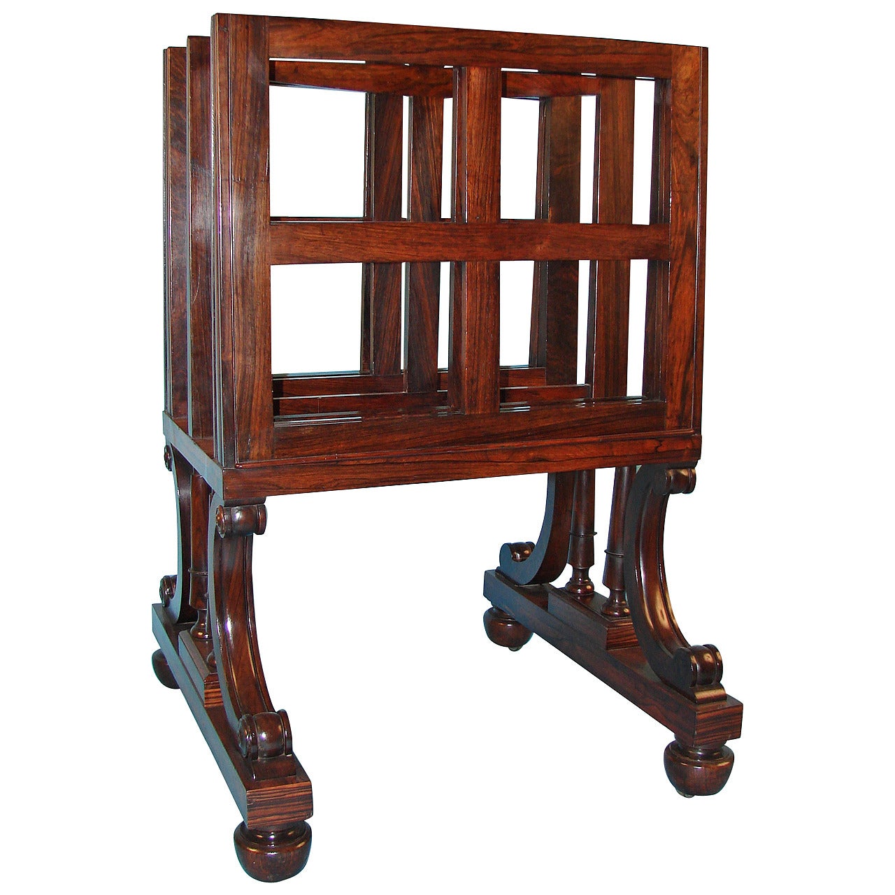 Fine William IV Rosewood Folio Stand in the Manner of Gillows